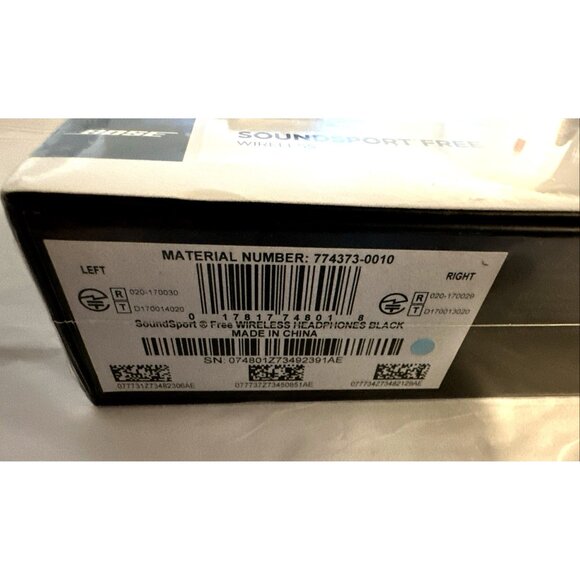 Bose SoundSport Free Wireless Headphones In Ear Earbuds Sports Black NEW SEALED - Picture 10 of 10